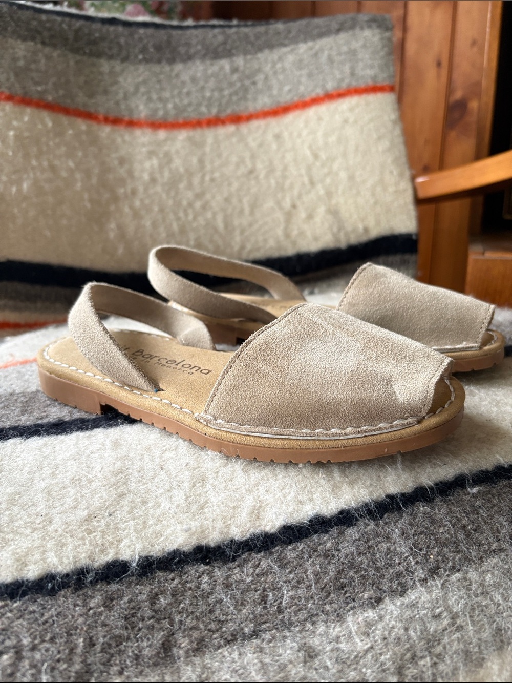 Barcelona Suede Sandal 36